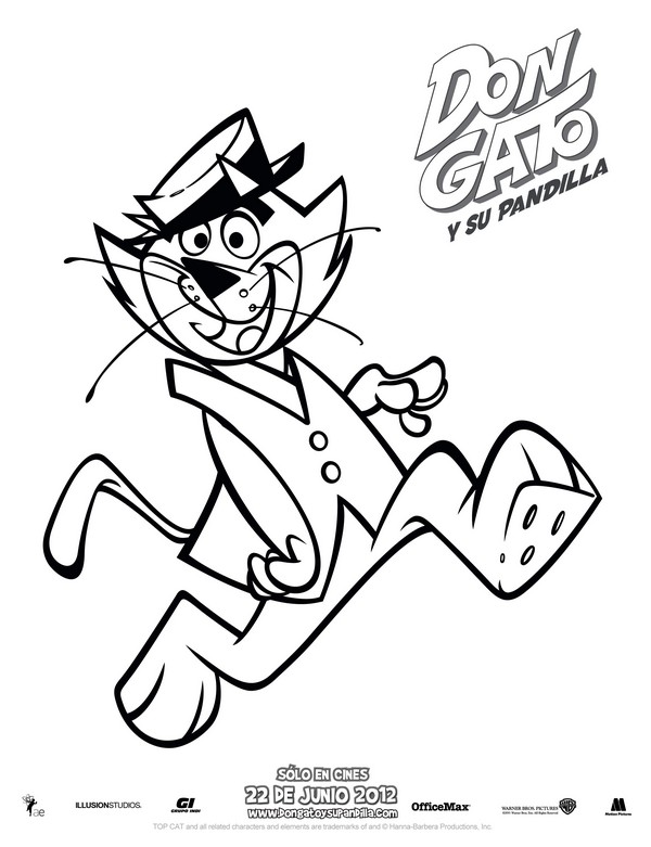 Dibujo para colorear Don Gato y su Pandilla