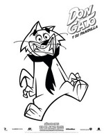 Dibujo para colorear Don Gato y su Pandilla