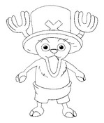 Coloriage Tony Tony Chopper, le renne médecin