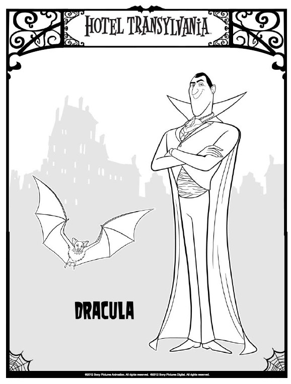 Kleurplaat Dracula