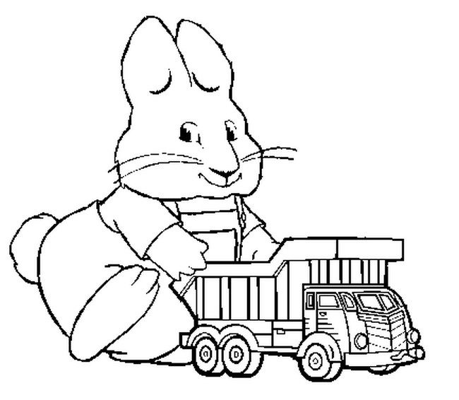 Coloring page Max and Ruby