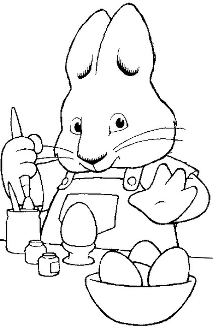 Coloring page Max and Ruby