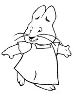 Coloring page Max and Ruby