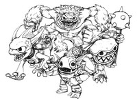 Dibujo para colorear Skylanders - Agua