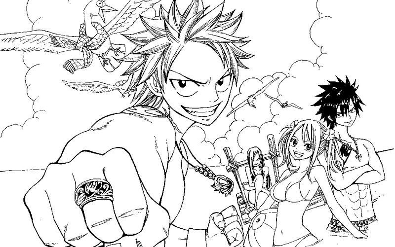 Coloring page Fairy Tail