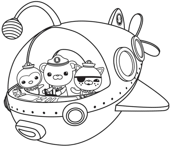 Desenho para colorir Octonauts