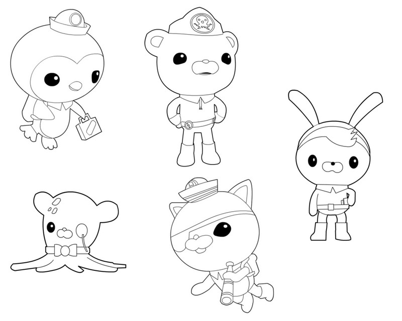 Målarbok Octonauts