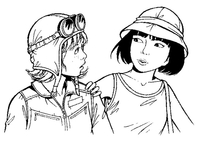 Desenho para colorir Yoko Tsuno