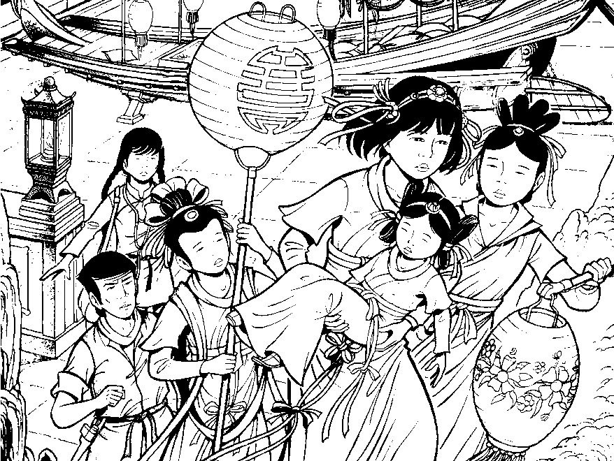 Coloring page Yoko Tsuno