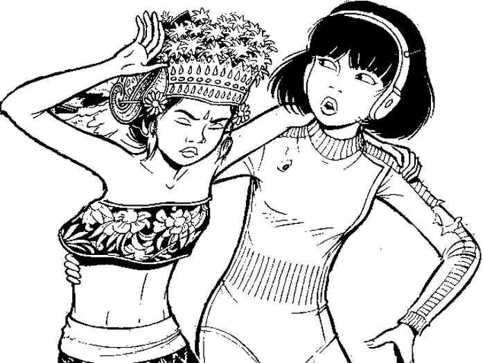 Coloring page Yoko Tsuno