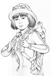 Coloring page Yoko Tsuno