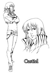 Image à colorier - Castiel - Amour sucré