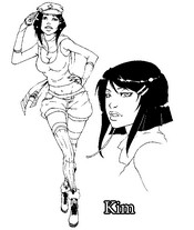 Coloriage à télécharger - Kim - Amour sucré