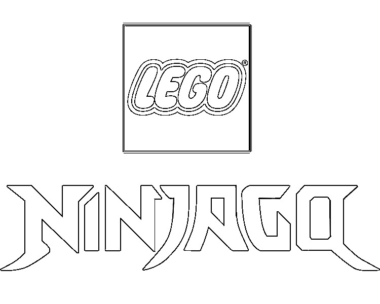 Malebøger Logo Ninjago