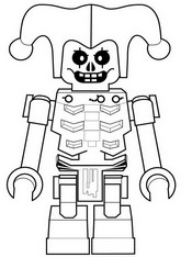 Coloring page Krazi - Skeleton of lightning