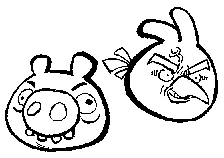 Coloring page Angry Birds