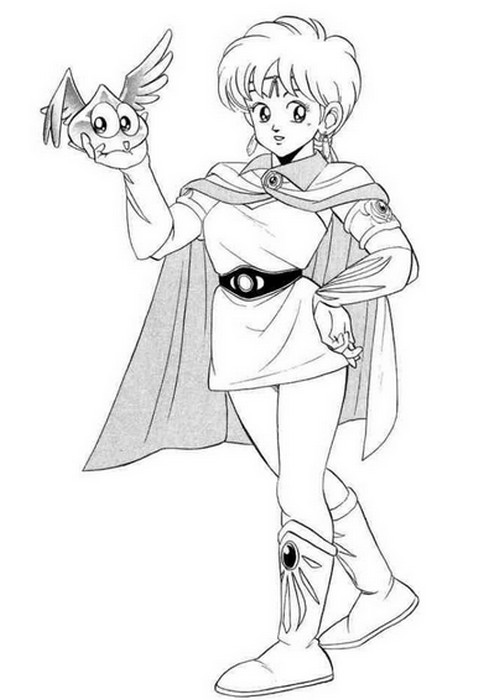 Desenho para colorir Dragon Quest