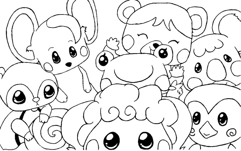 Dibujo para colorear Animal Crossing