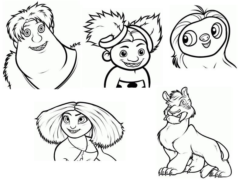 Coloriage Les Croods