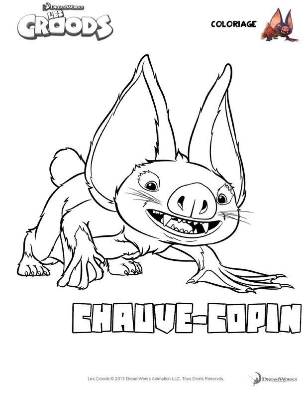 Desenho para colorir Os Croods