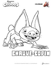 Coloriage à imprimer - Coloriage Chauve-Copin - Les Croods