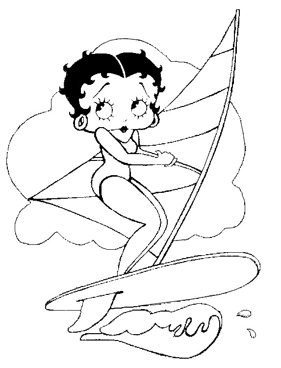 Dibujo para colorear Betty Boop