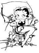 Desenho para colorir Betty Boop