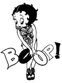 Kleurplaat Betty Boop