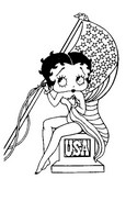 Coloring page Betty Boop