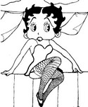 Disegno da colorare Betty Boop