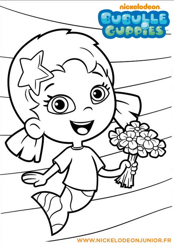 Desenho para colorir Bubble Guppies