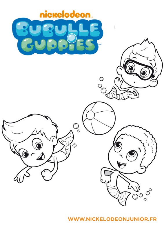 Desenho para colorir Bubble Guppies