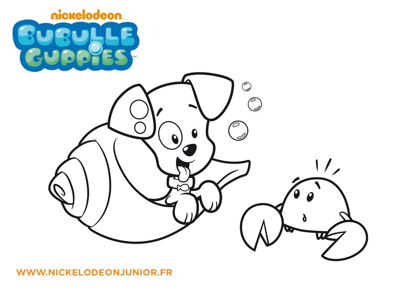 Coloriage Bubulle Guppies