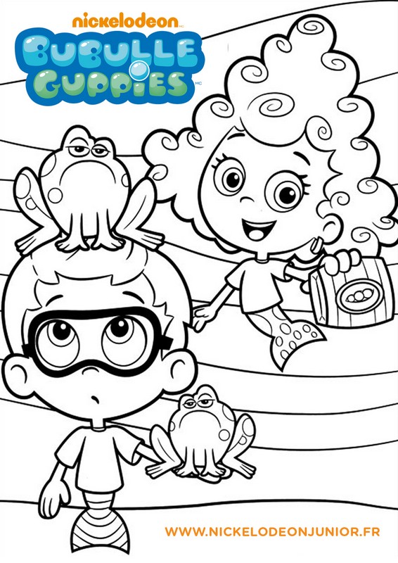 Desenho para colorir Bubble Guppies