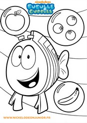 Desenho para colorir Bubble Guppies