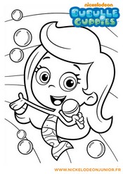 Desenho para colorir Bubble Guppies