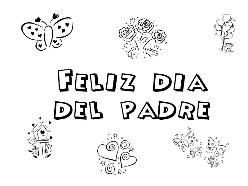 Dibujo para colorear Dia del padre