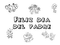Dibujo para colorear Dia del padre