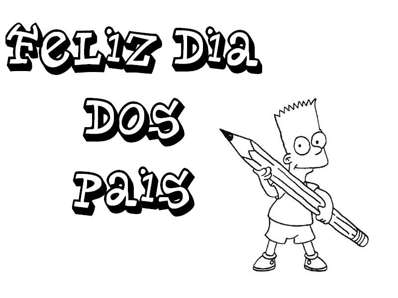 Desenho para colorir Dia do Pai