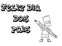 Desenho para colorir Dia do Pai