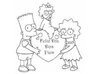 Desenho para colorir Dia do Pai