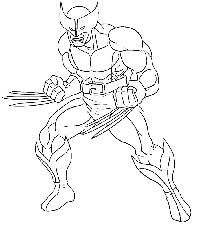 Desenho para colorir Wolverine