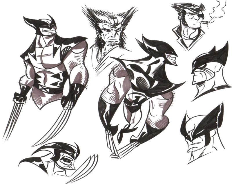 Kleurplaat Wolverine