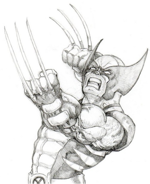 Coloring page Wolverine