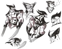 Kleurplaat Wolverine