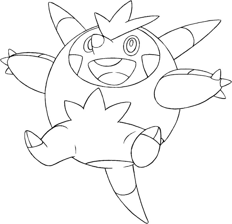 Desenho para colorir Pokemon X Y