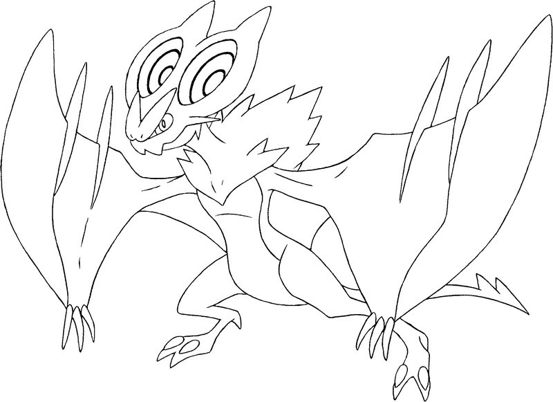 Desenho para colorir Pokemon X Y