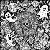 Coloring page Ghosts
