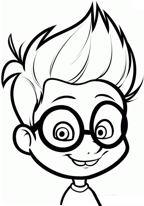 Coloring page Peabody and Sherman