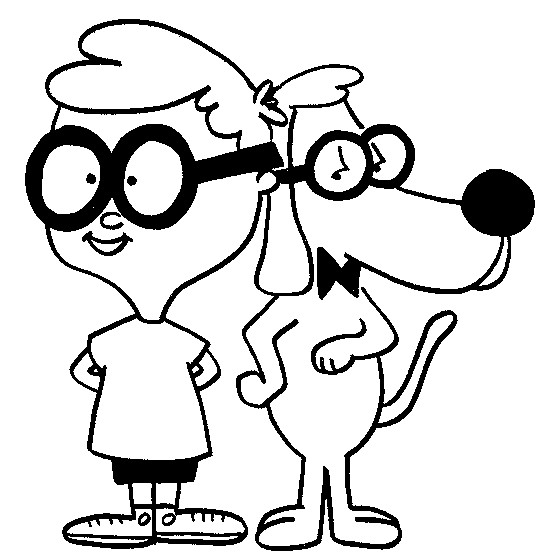 Coloring page Peabody and Sherman